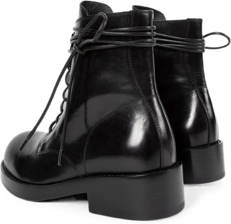 Ann Demeulemeester Jomund leren veterlaarzen Zwart - Foto 2