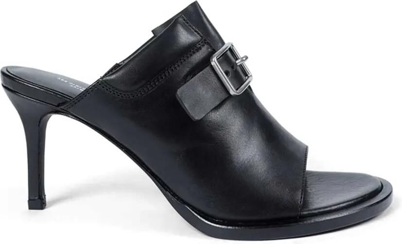 Ann Demeulemeester Keke leren sandalen met gesp Zwart