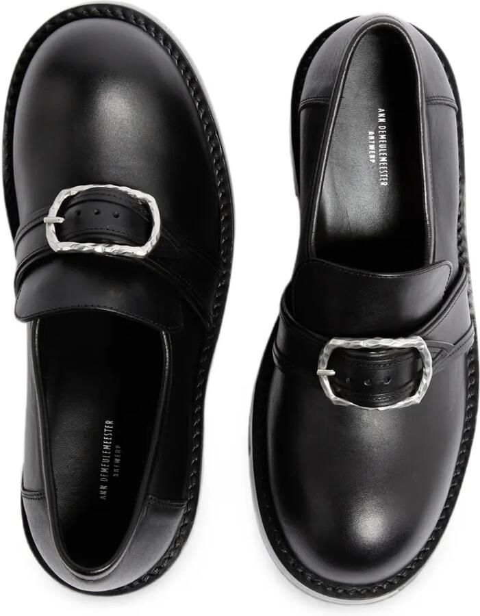Ann Demeulemeester Leren loafers Zwart - Foto 2