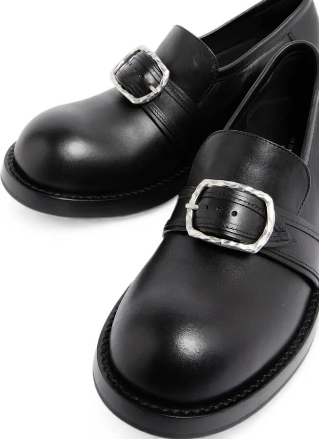 Ann Demeulemeester Leren loafers Zwart - Foto 3