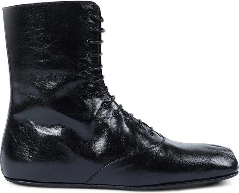 Ann Demeulemeester Monil leren laarzen Zwart