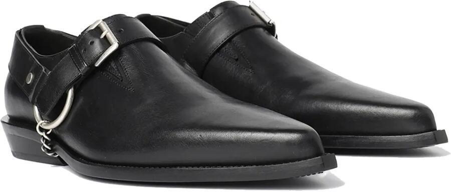 Ann Demeulemeester Pointy leren gespschoenen Zwart