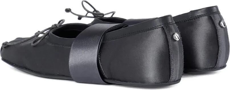 Ann Demeulemeester Satijnen ballerina's met strik Grijs - Foto 4
