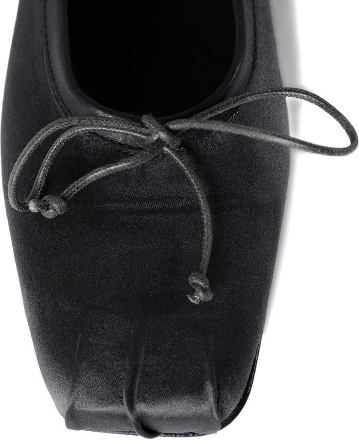 Ann Demeulemeester Satijnen ballerina's met strik Grijs - Foto 3