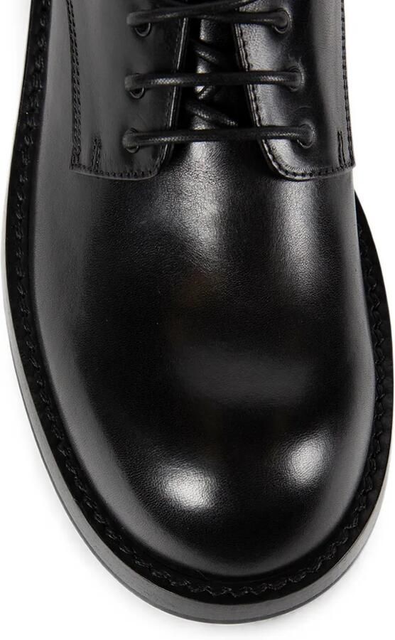 Ann Demeulemeester Semi-glanzende leren derby schoenen Zwart - Foto 3