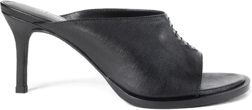 Ann Demeulemeester Semi-glanzende leren pumps Zwart