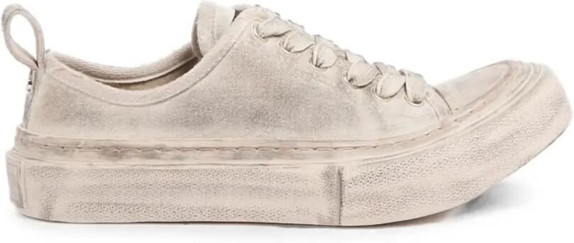 Ann Demeulemeester Sneakers met gerafeld effect Wit