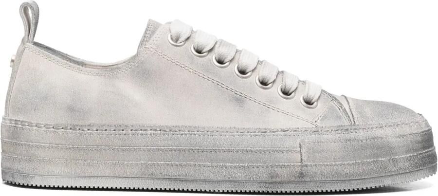 Ann Demeulemeester Sneakers met gerafelde afwerking Grijs
