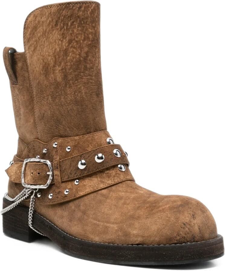 Ann Demeulemeester studded-embellishment boots Bruin - Foto 3