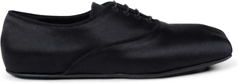 Ann Demeulemeester Tavis satijnen Oxford schoenen Zwart
