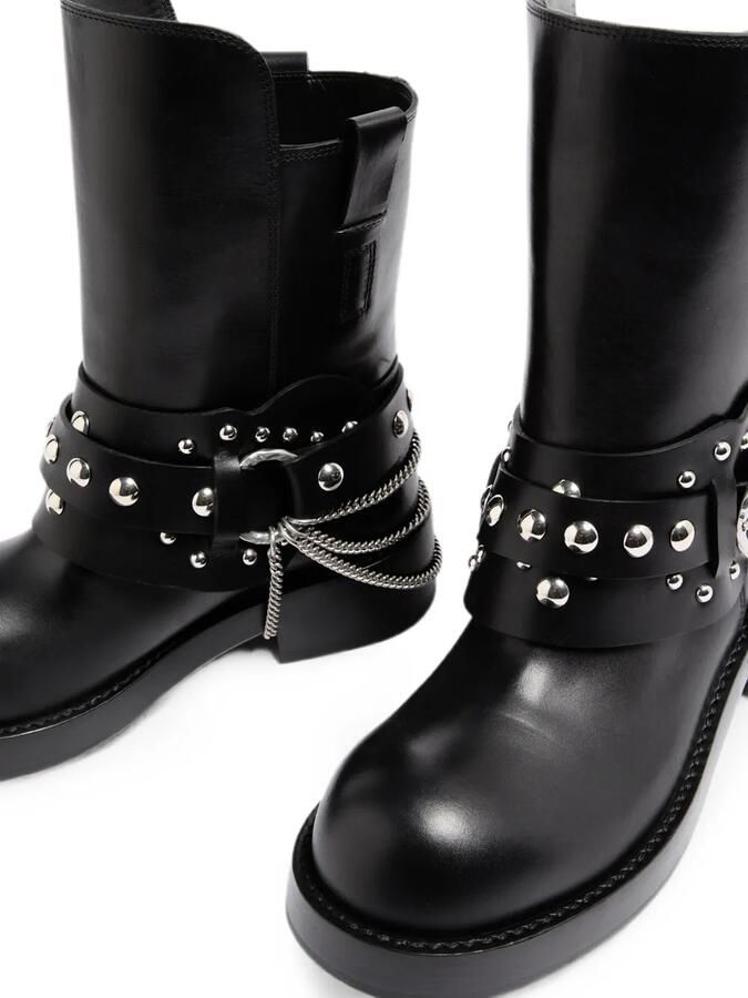 Ann Demeulemeester Tuxon laarzen met kettingdetail en studs Zwart - Foto 5