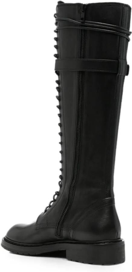 Ann Demeulemeester Veterlaarzen met gespsluiting Zwart - Foto 2