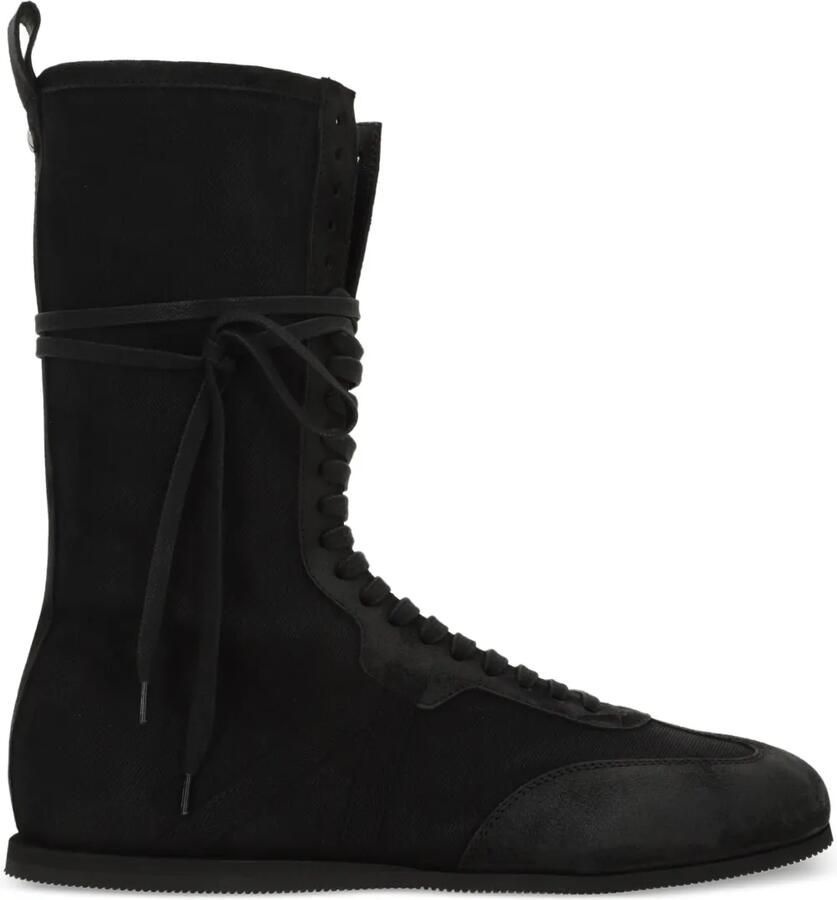 Ann Demeulemeester Veterlaarzen Zwart