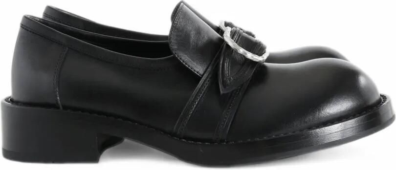 Ann Demeulemeester Zaheen buckle-fastening leather loafers Zwart