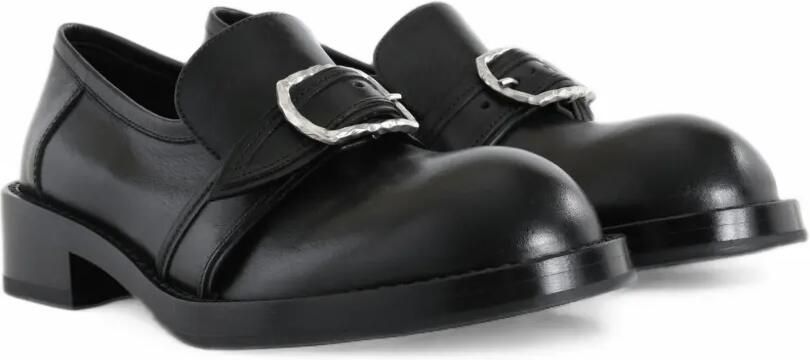Ann Demeulemeester Zaheen buckle-fastening leather loafers Zwart - Foto 2