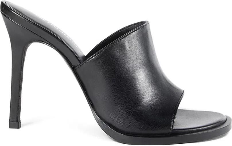 Ann Demeulemeester Ziya leren sandalen Zwart