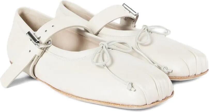Ann Demeulemeester Zoey ballerina's met gesp Wit - Foto 4