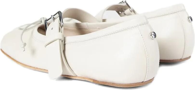 Ann Demeulemeester Zoey ballerina's met gesp Wit - Foto 5