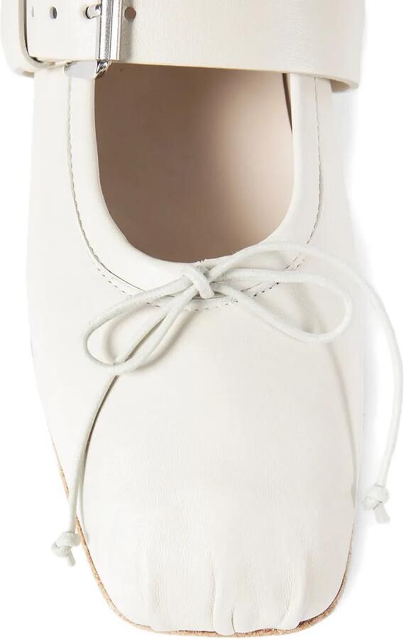 Ann Demeulemeester Zoey ballerina's met gesp Wit - Foto 3