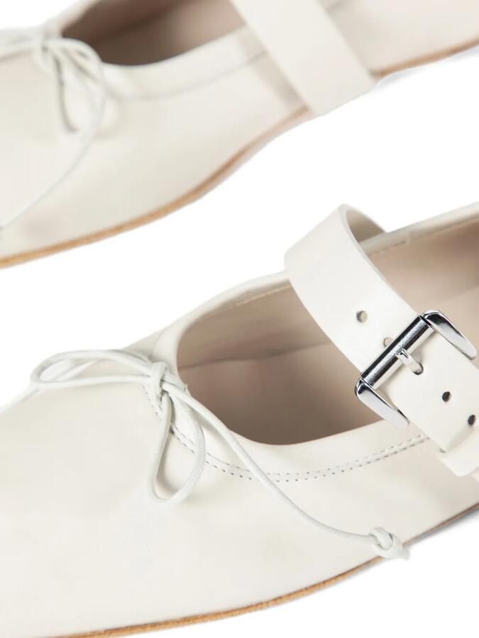 Ann Demeulemeester Zoey ballerina's met gesp Wit - Foto 2