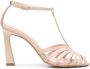 Anna F. 100 mm sandalen met bandje Beige - Thumbnail 1