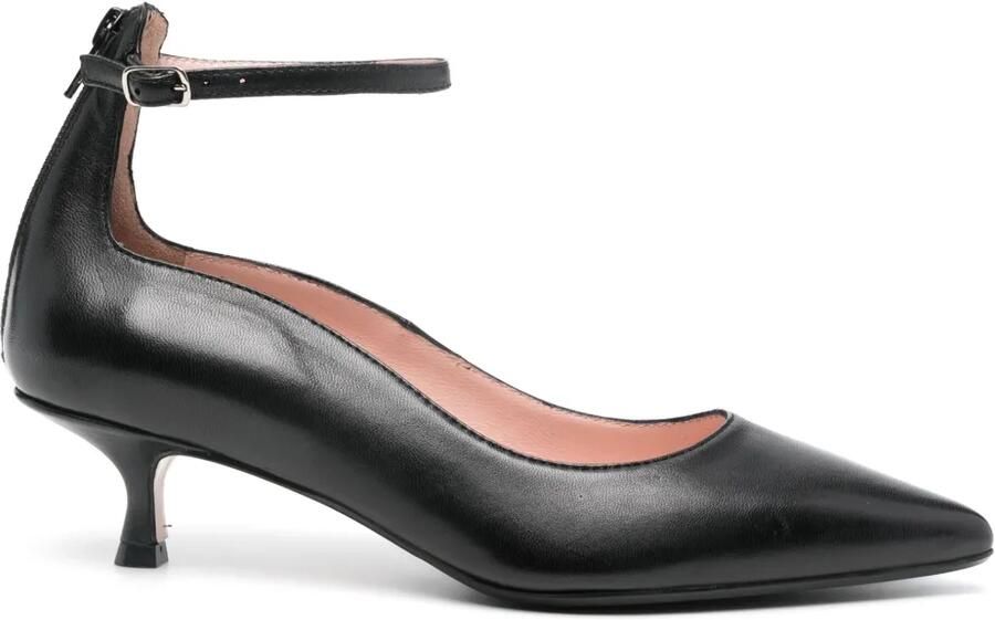 Anna F. 45 mm leren pumps Zwart