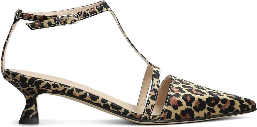 Anna F. 55mm pumps met luipaardprint Bruin