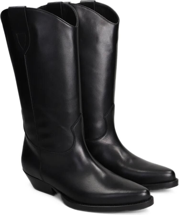 Anna F. leather boots Zwart