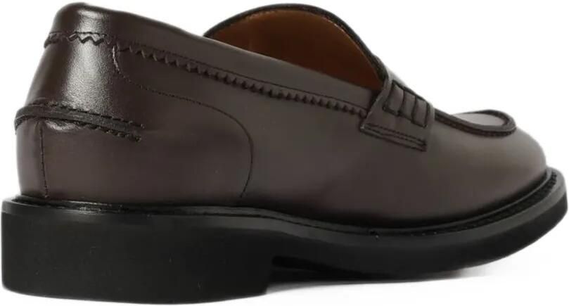 Anna F. Leren loafers Bruin - Foto 3