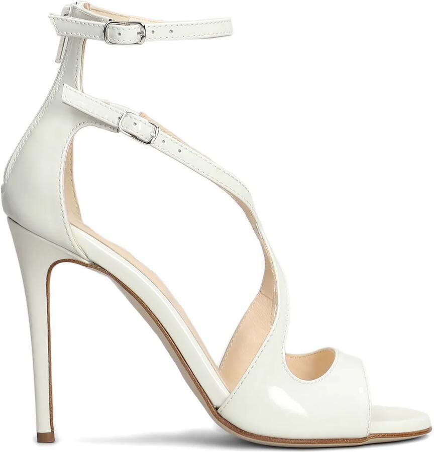 Anna F. Leren sandalen Wit