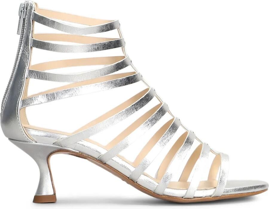 Anna F. Leren sandalen Zilver