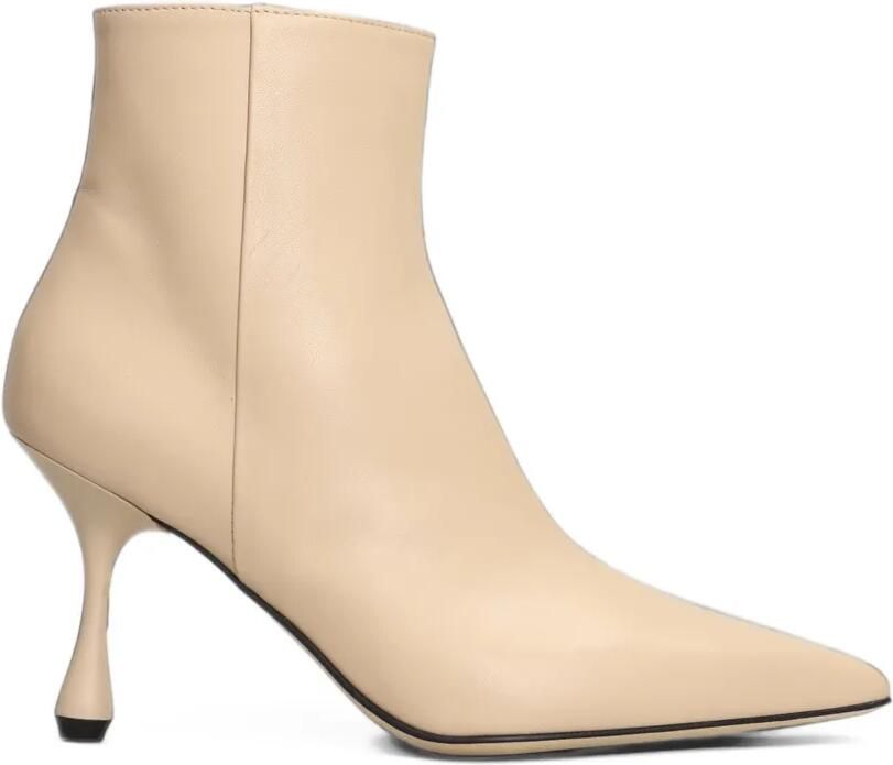 Anna F. pointed-toe ankle boots Beige