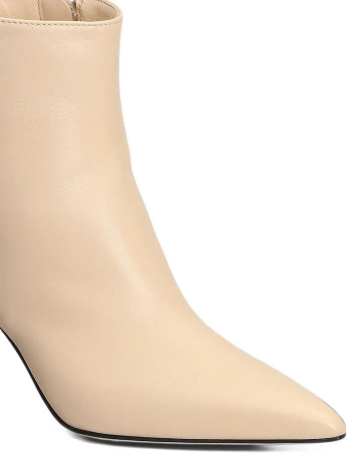 Anna F. pointed-toe ankle boots Beige - Foto 4