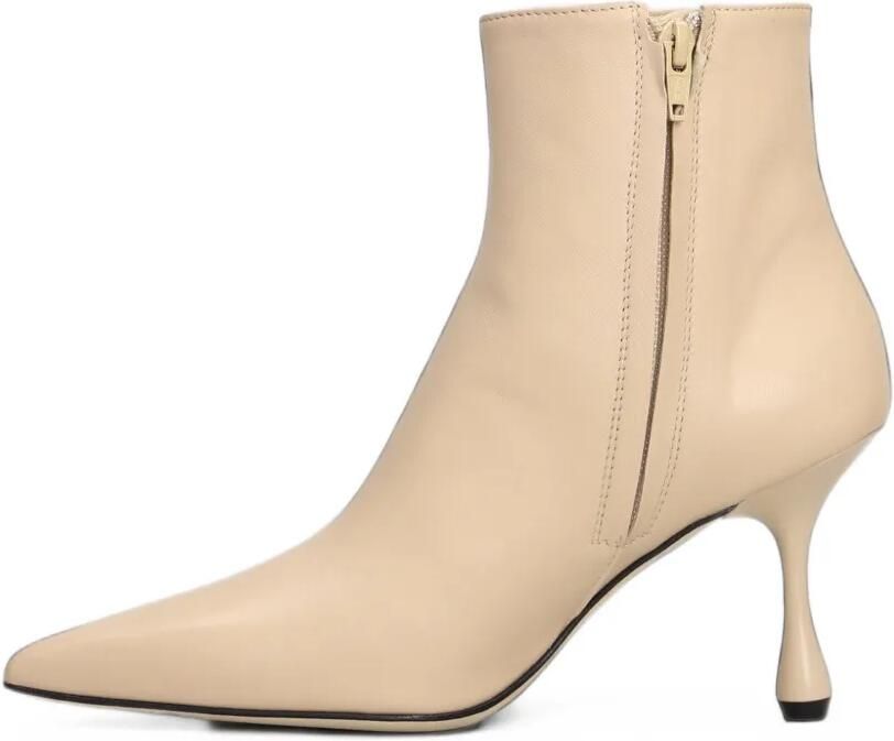 Anna F. pointed-toe ankle boots Beige - Foto 5