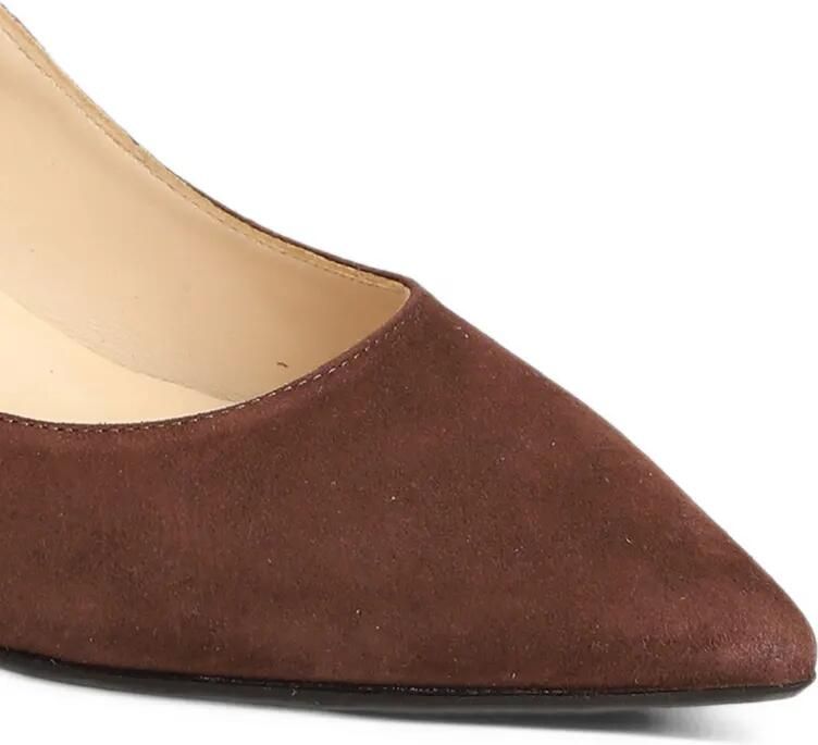 Anna F. Pumps met enkelbandje en puntige neus Bruin - Foto 4