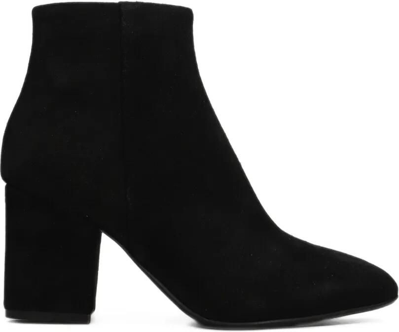 Anna F. pointed-toe block-heel ankle boots Zwart