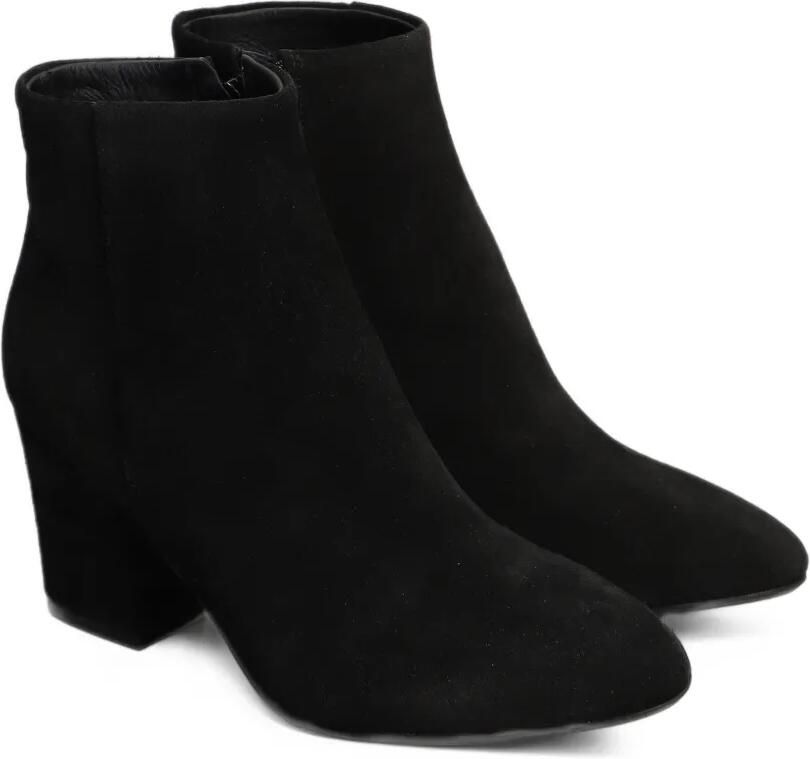 Anna F. pointed-toe block-heel ankle boots Zwart - Foto 3
