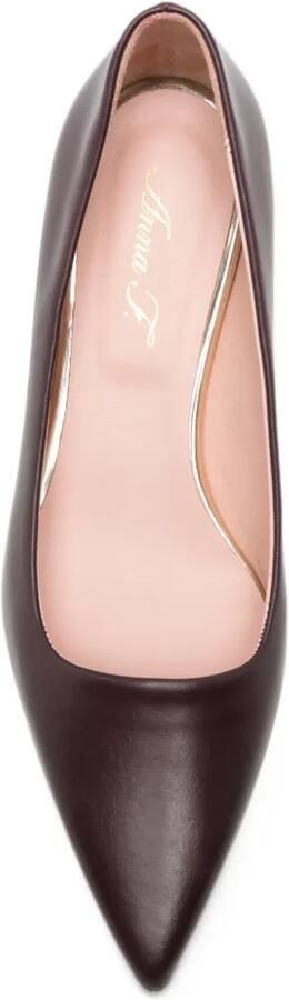 Anna F. pointed-toe kitten-heel pumps Paars - Foto 4