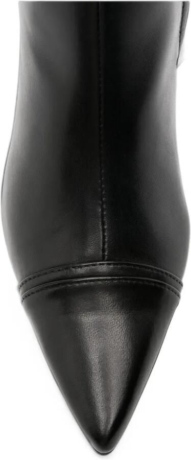 Anna F. pointed-toe leather boots Zwart - Foto 3
