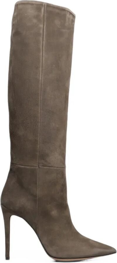 Anna F. pointed-toe stiletto-heel boots Grijs