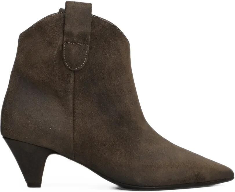 Anna F. pointed-toe suede ankle boots Bruin