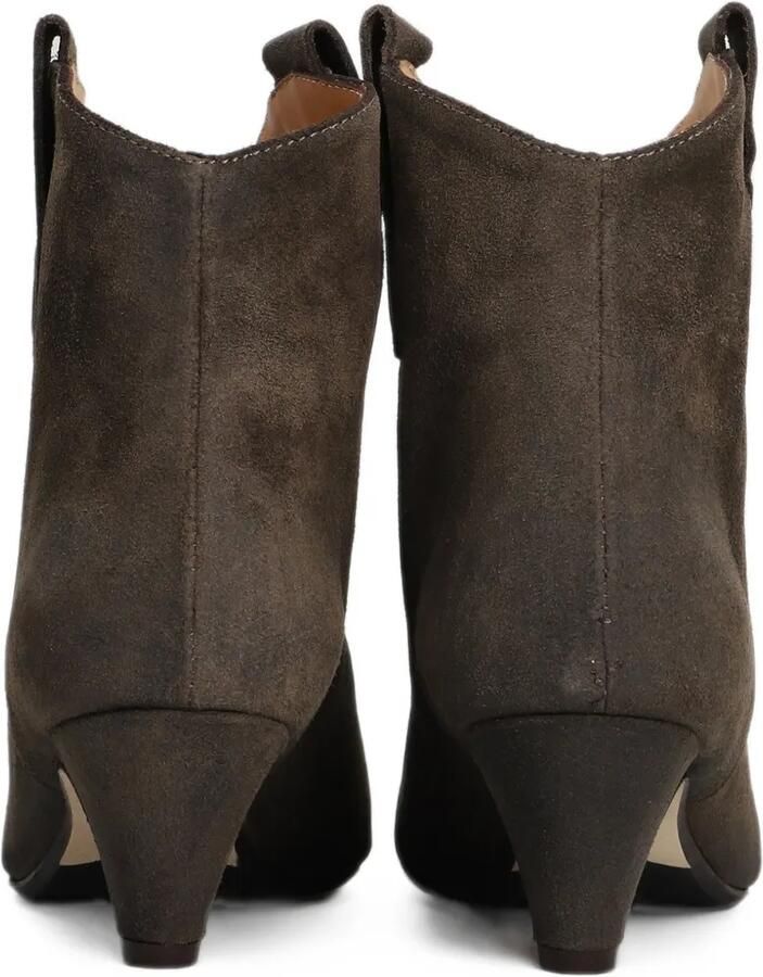 Anna F. pointed-toe suede ankle boots Bruin - Foto 2