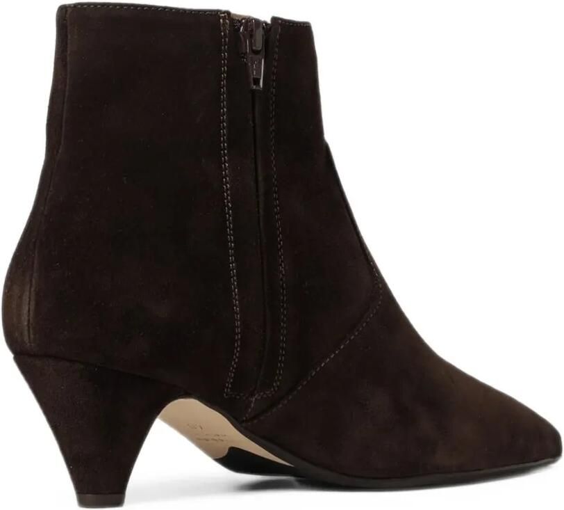 Anna F. pointed-toe suede ankle boots Bruin - Foto 2