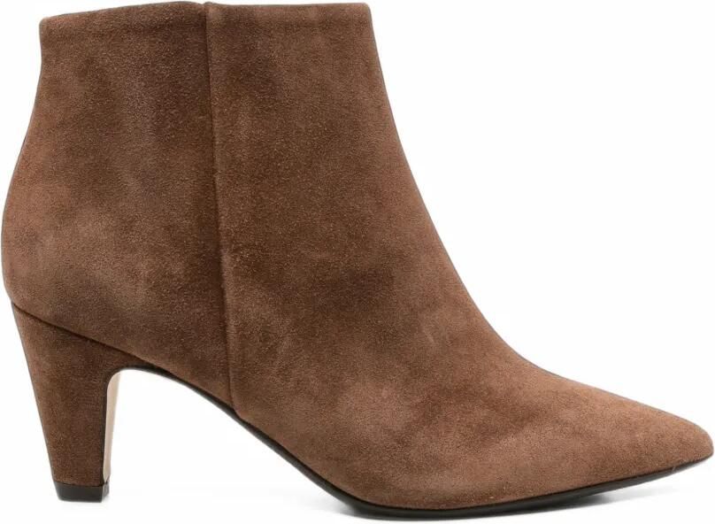 Anna F. pointed-toe suede ankle boots Bruin