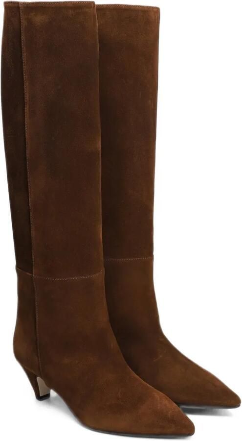 Anna F. pointed-toe suede boots Bruin - Foto 3