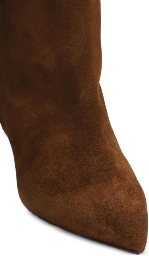 Anna F. pointed-toe suede boots Bruin - Foto 2