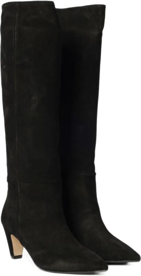 Anna F. pointed-toe suede boots Zwart - Foto 2