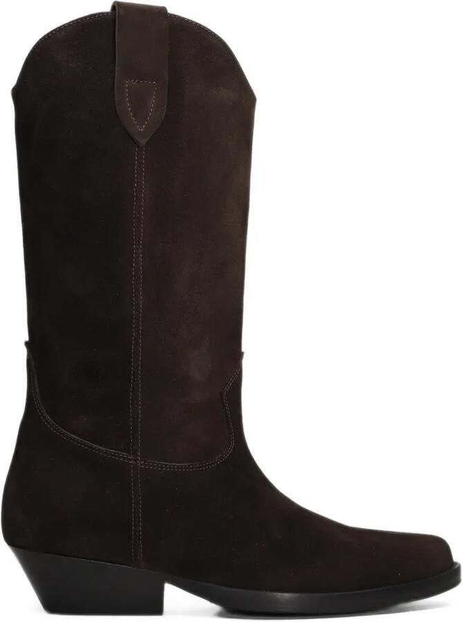 Anna F. pointed-toe suede cowboy boots Bruin