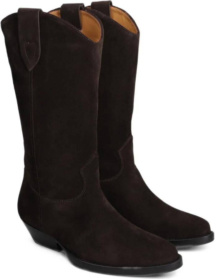 Anna F. pointed-toe suede cowboy boots Bruin - Foto 3