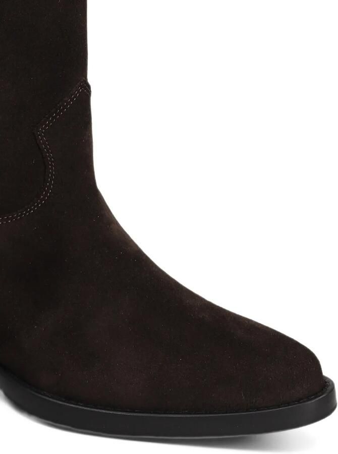 Anna F. pointed-toe suede cowboy boots Bruin - Foto 4